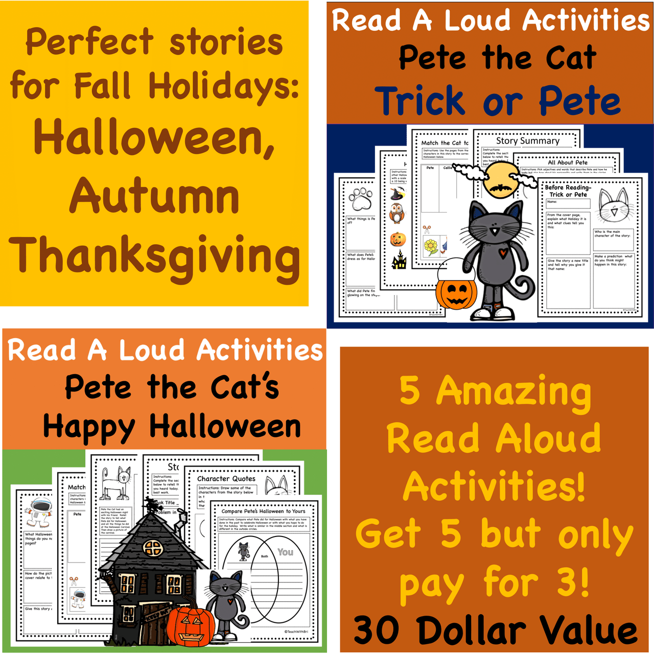 Halloween Flip Book  Paper and Digital Versions by The Sweet Life of  Primary