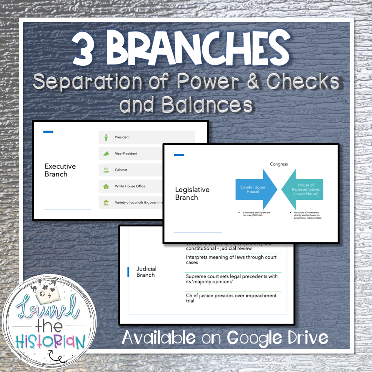 3 Branches Checks and Balances Presentation 