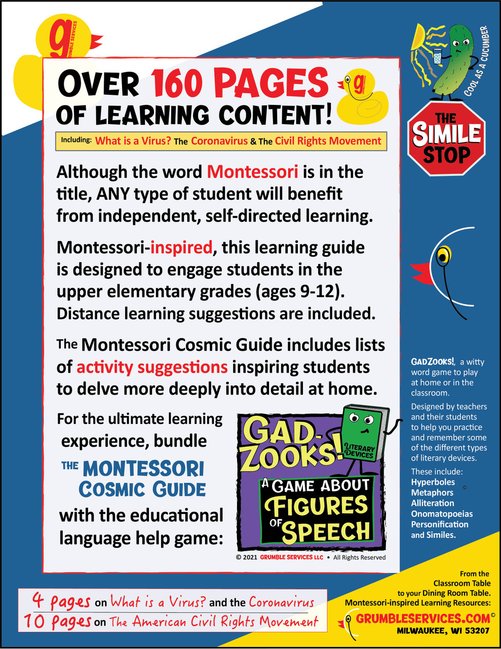 montessori cosmic guide semi pro elementary montessori materials learning workbook all subjects math help language help printable practice pages 165 key montessori spelling amped up learning