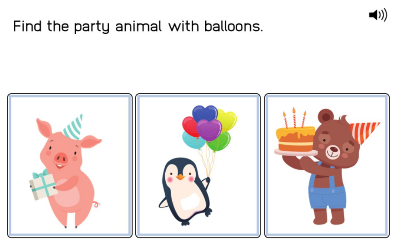 Post-Noun Elaboration: Party Animals - Boom Cards™