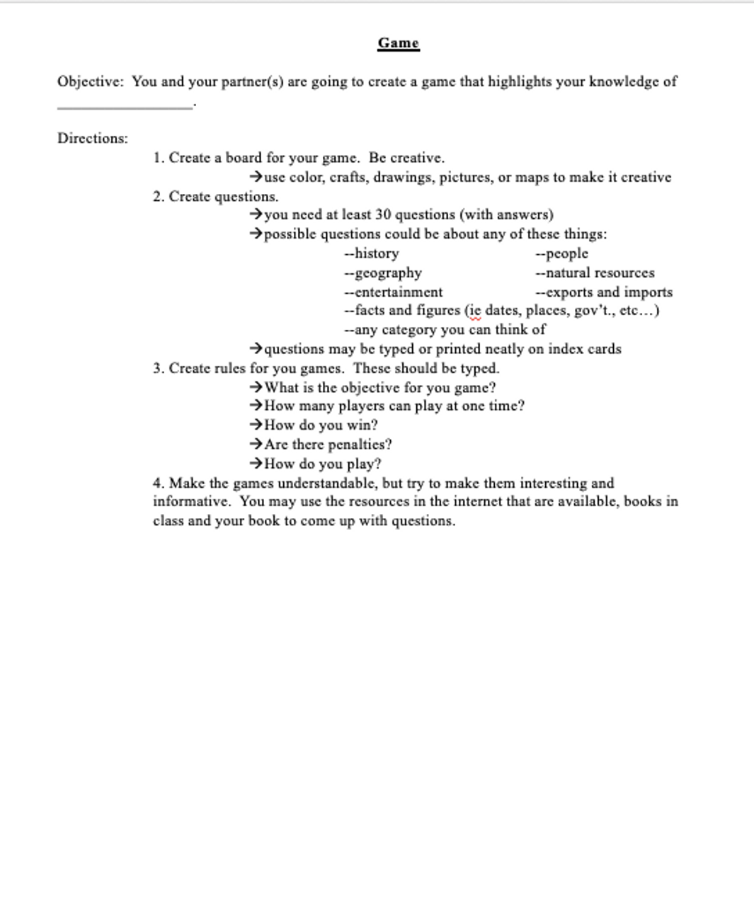 Geography Projects for Middle School Amped Up Learning