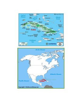 Cuba Map Scavenger Hunt Amped Up Learning