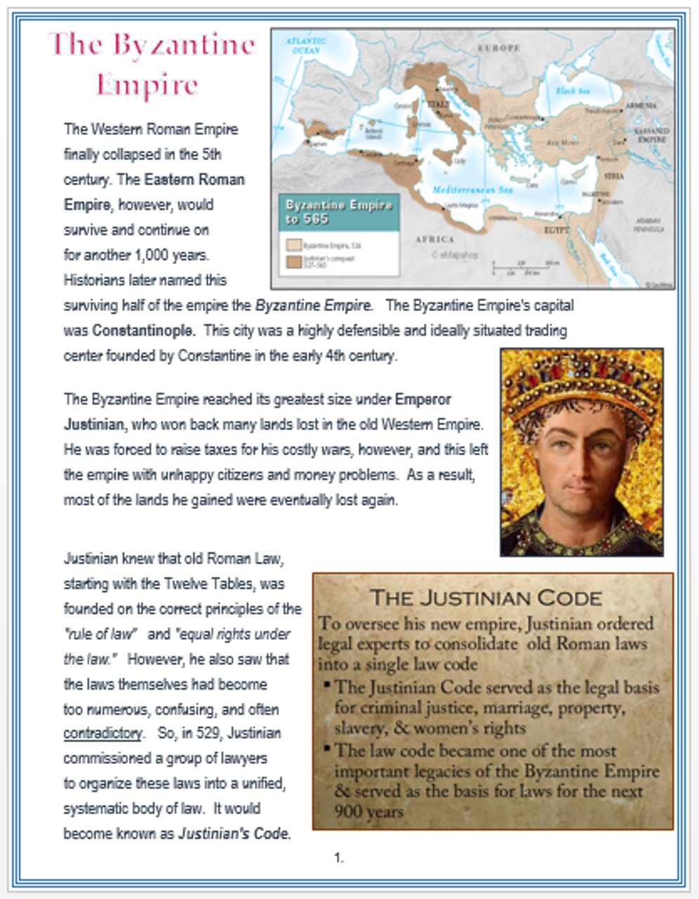 byzantine empire dbq