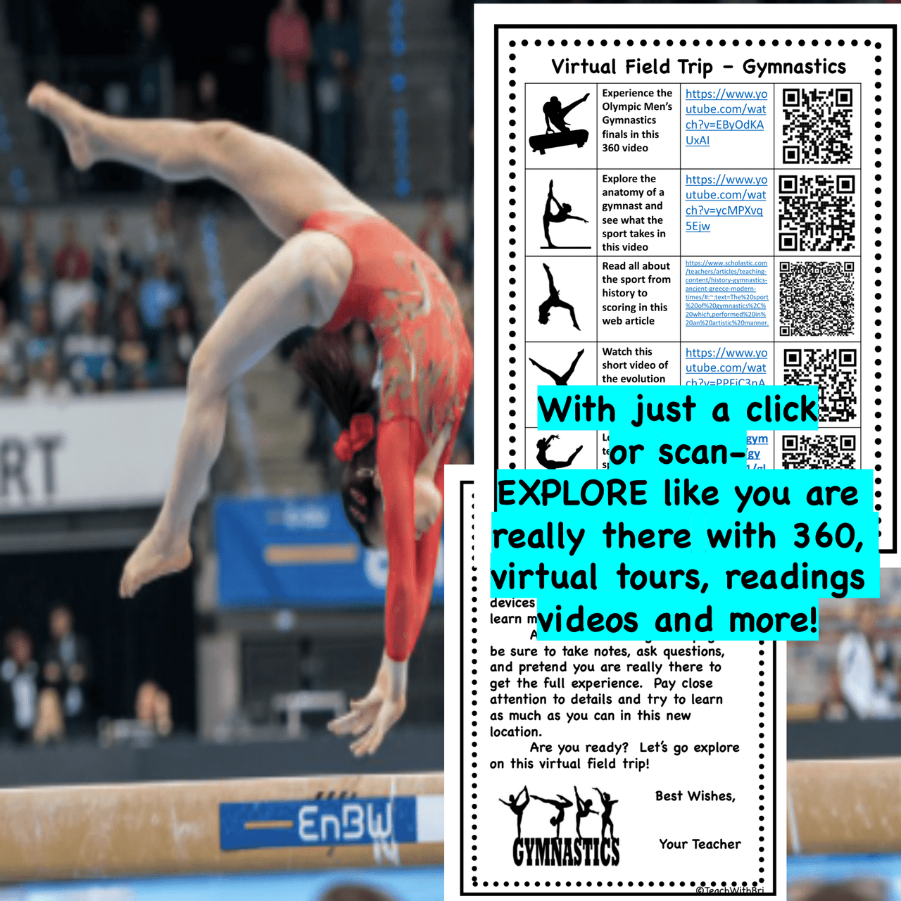 Digital Version: Virtual Field Trip - Behind the Sport- Gymnastics - Science and PE