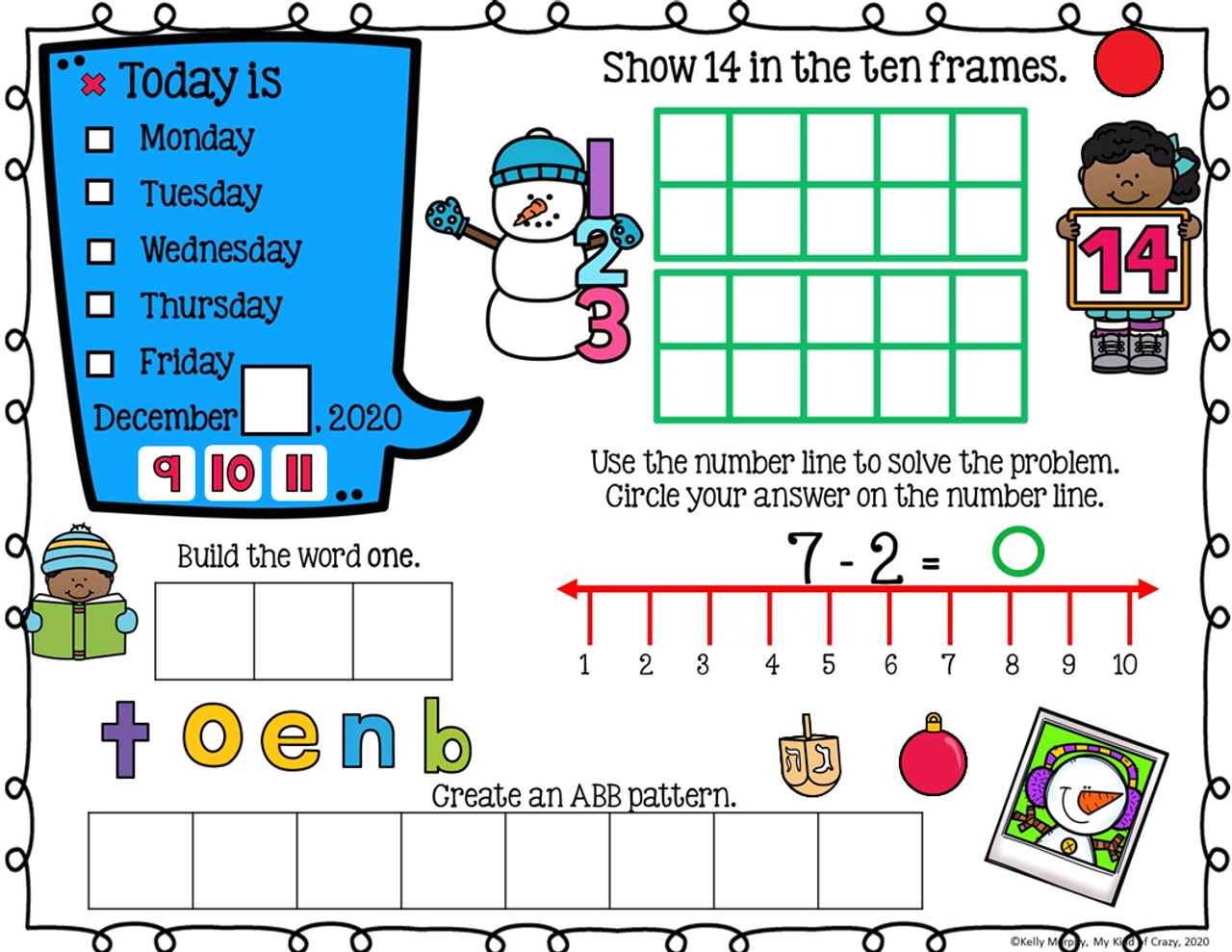 December Homework Remote Readiness Google Slides