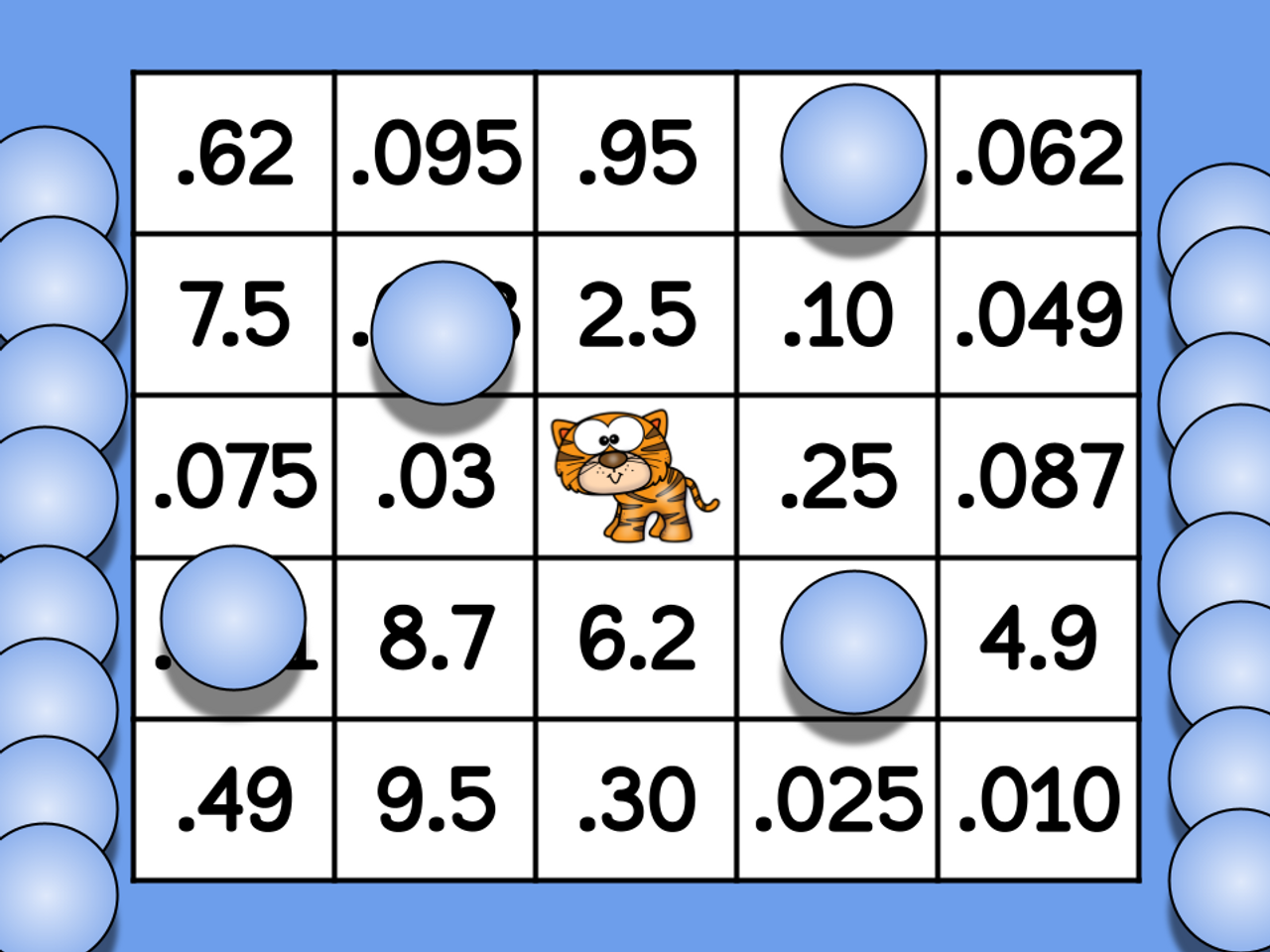 Decimals Bingo