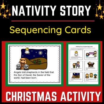 Nativity Story for Kids | Christmas Sequencing Cards about the Birth of  Jesus