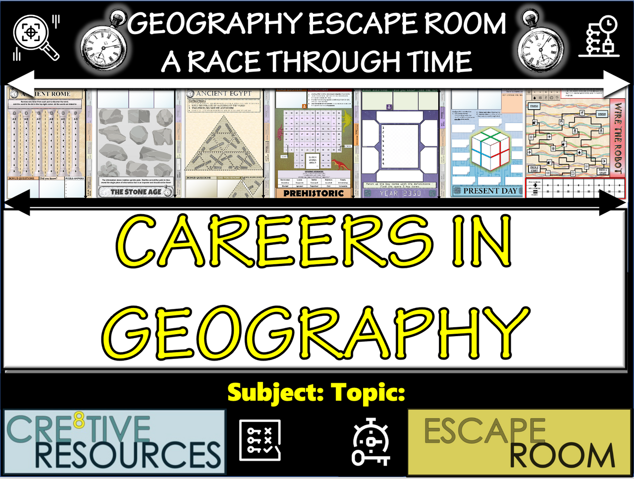 Careers in Geography Geography Escape Room Amped Up Learning