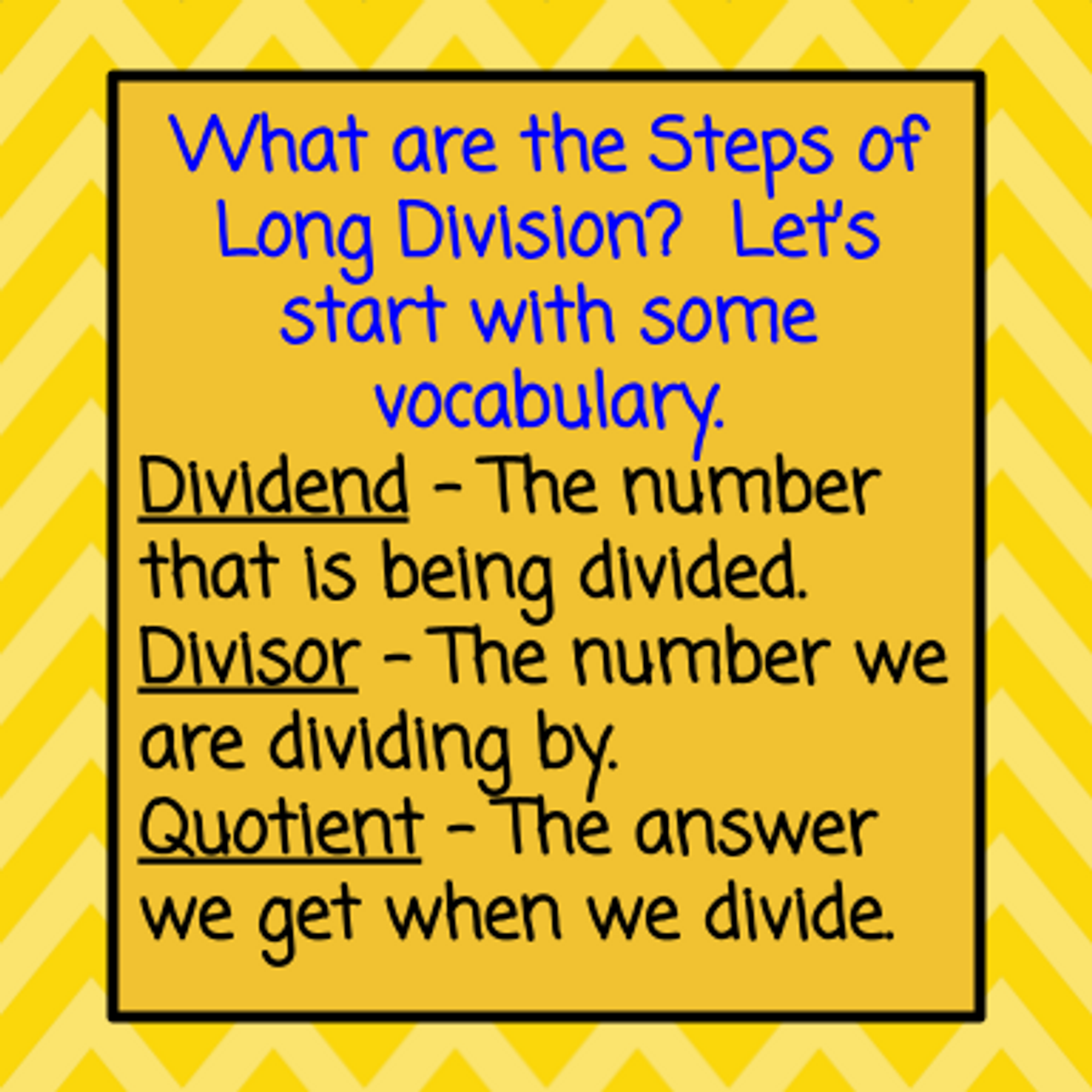 Division  - Long Division w. Remainders - Kelly's Number Chips