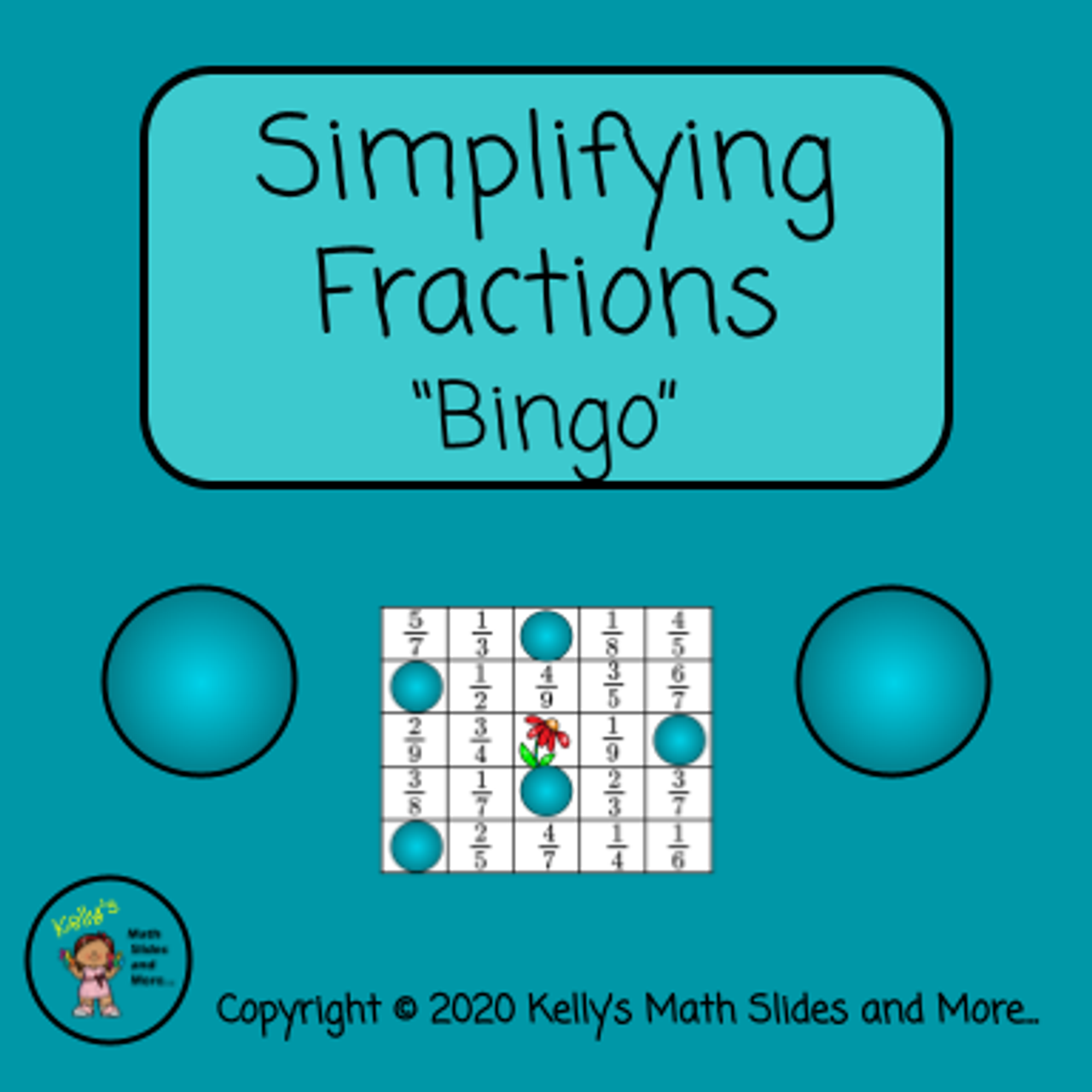 Fractions - Simplifying - Bingo - Digital