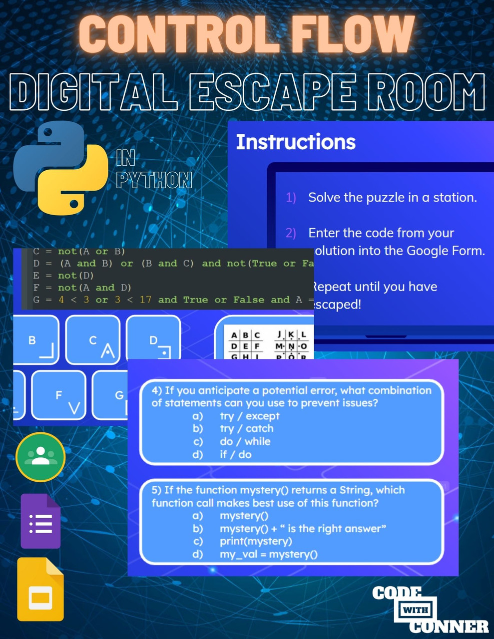 Coding Digital Escape Room - Control Flow in Python