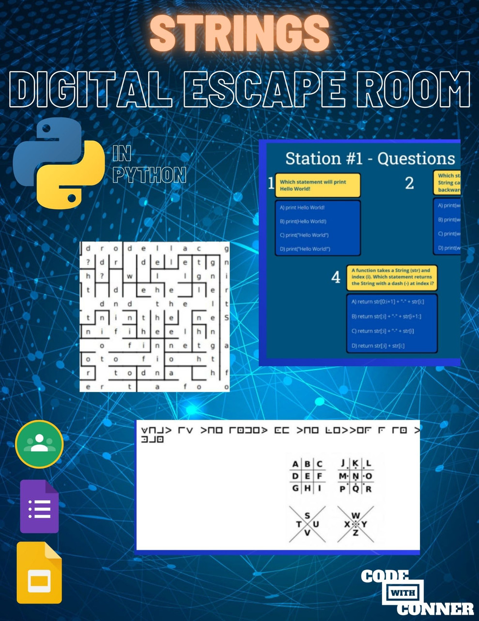 Coding Digital Escape Room - Strings in Python