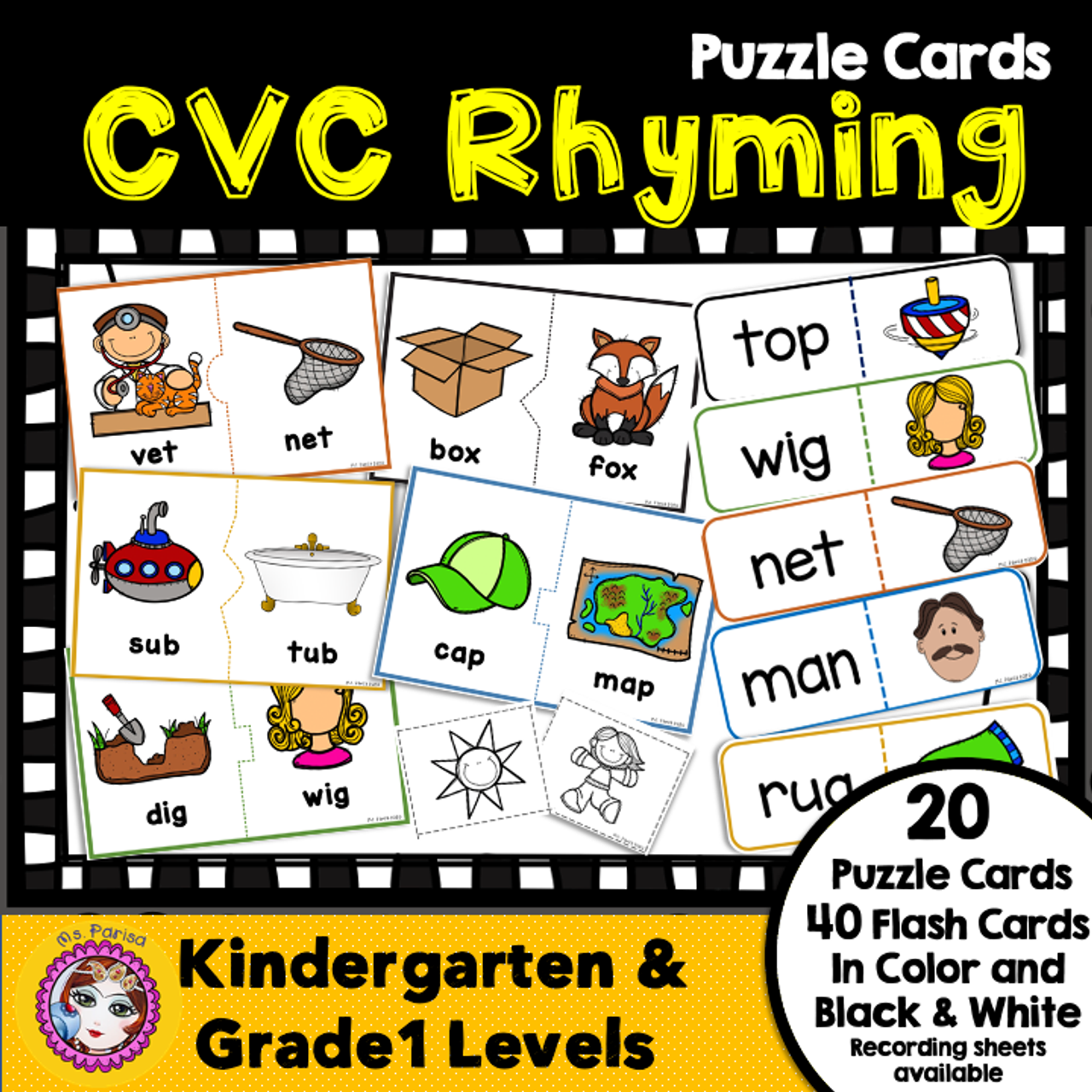 CVC Rhyming Cards