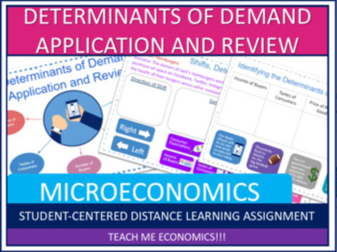 Determinants of Demand Review and Application Google Slides or Printable