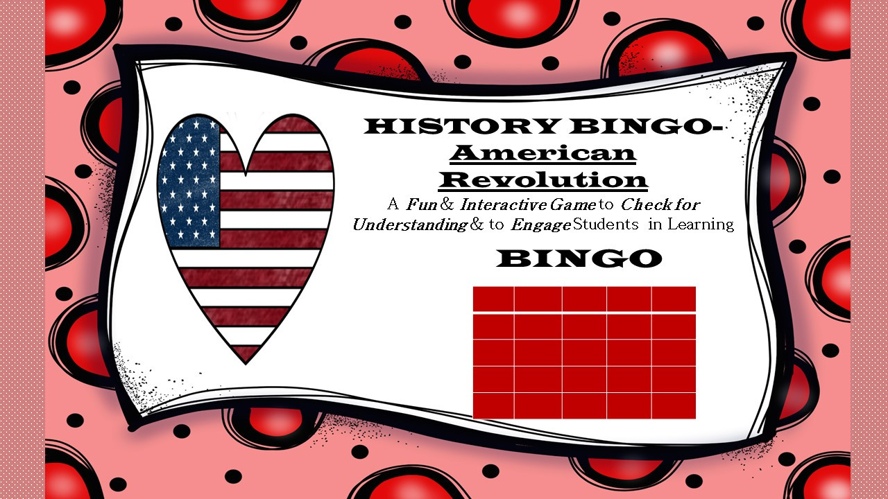 HISTO - Five in a Row for History - American Revolution