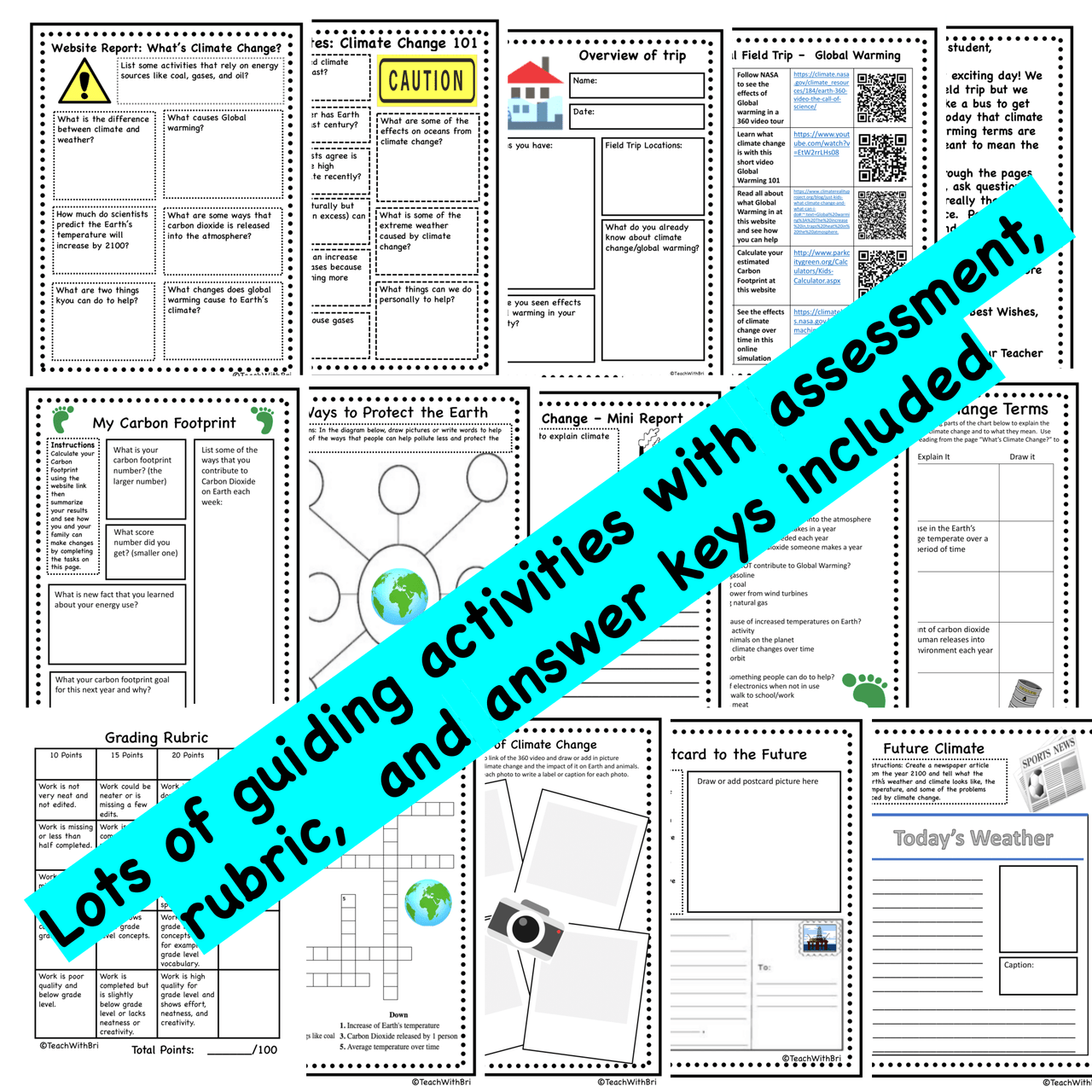  Virtual Field Trip to Explore Global Warming - Printable and Digital Versions Included