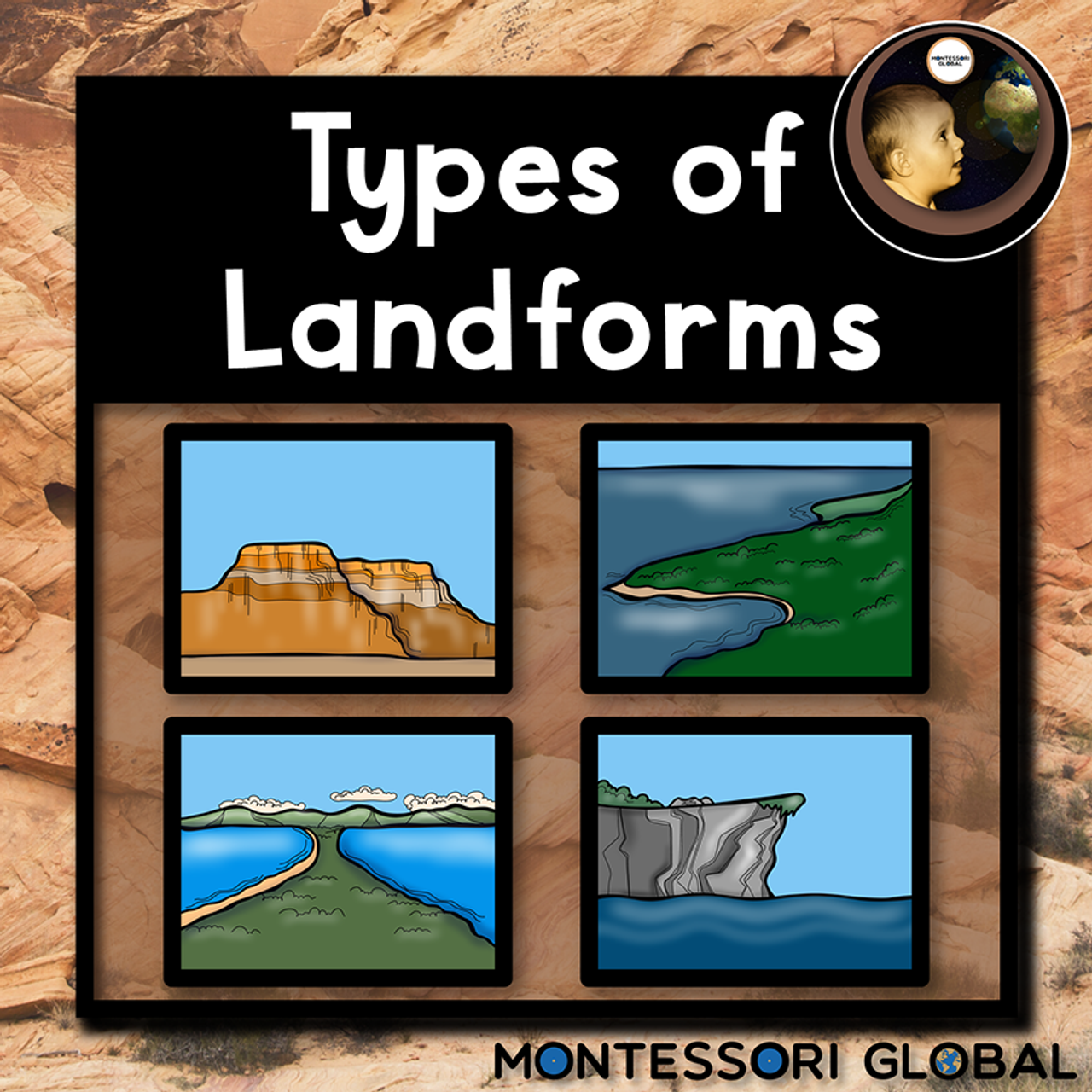 Landform - Easy Science  Landforms, Earth surface, Science flashcards