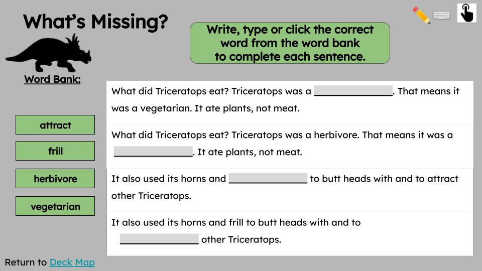 Triceratops Informational Text Reading Passage and Activities