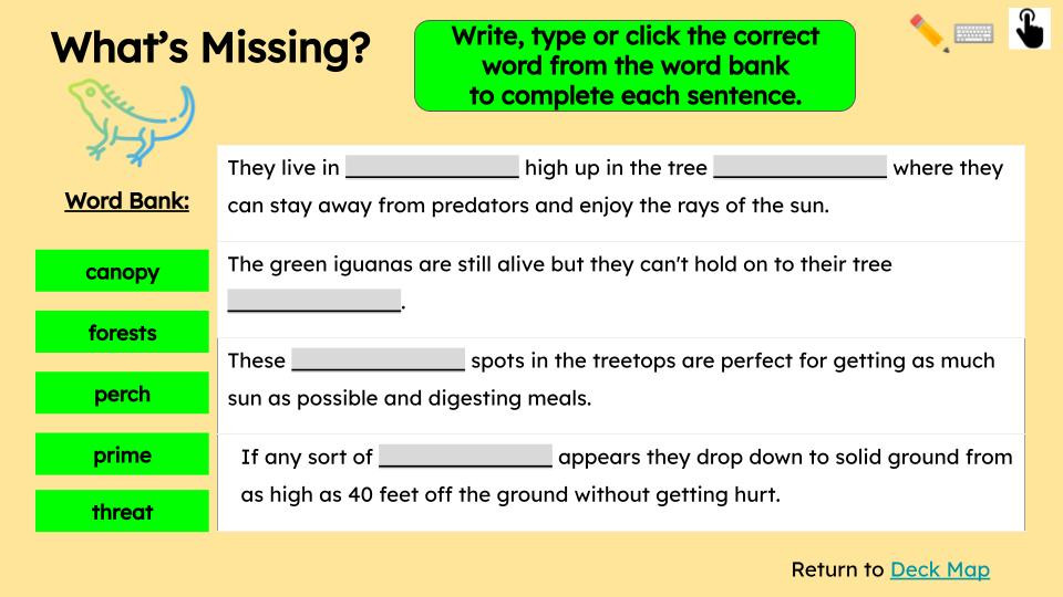 Iguanas Informational Text Reading Passage and Activities