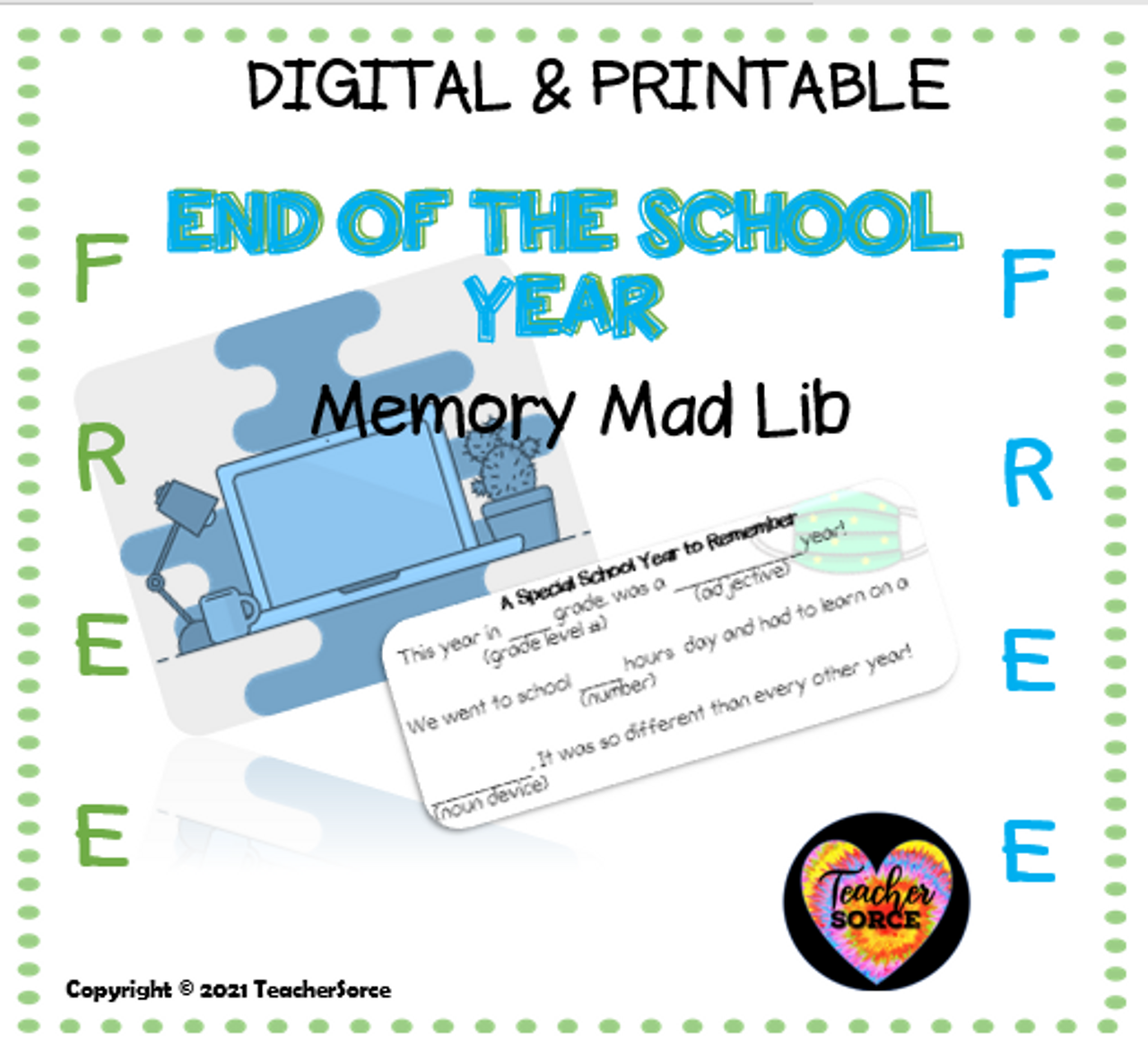 end-of-the-year-memory-mad-lib for Free Printable Memory Notebook Of Nursing Pdf End of the Year Memory Mad Lib for Free Printable Memory Notebook Of Nursing Pdf