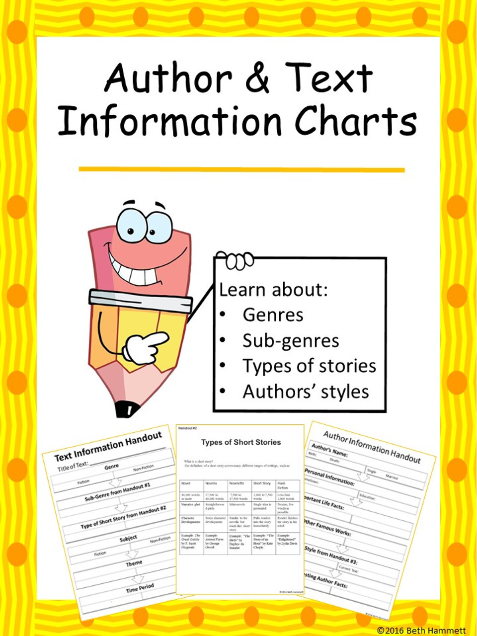 Author and Text Information Charts