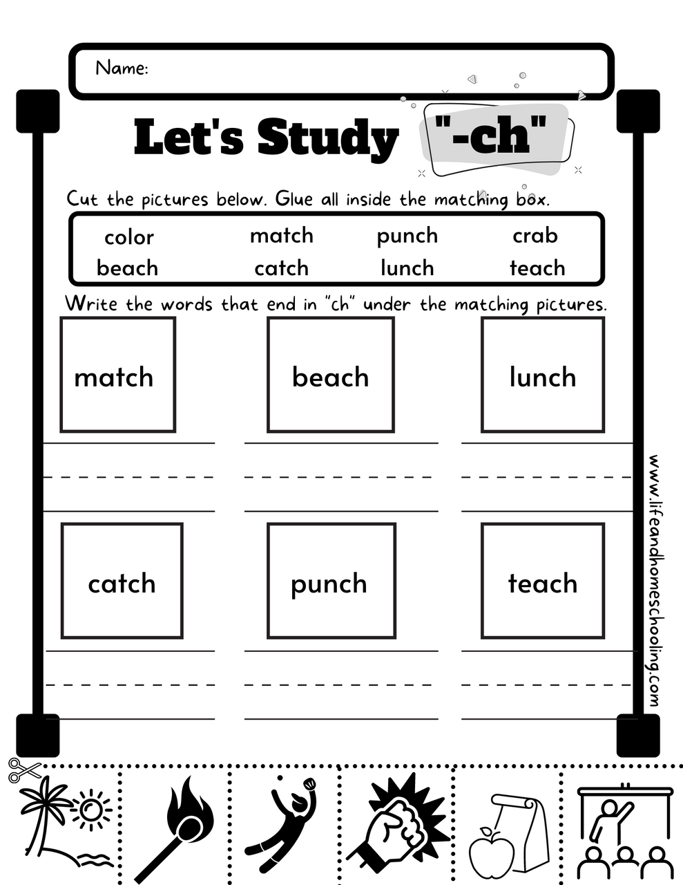 consonant digraph worksheet