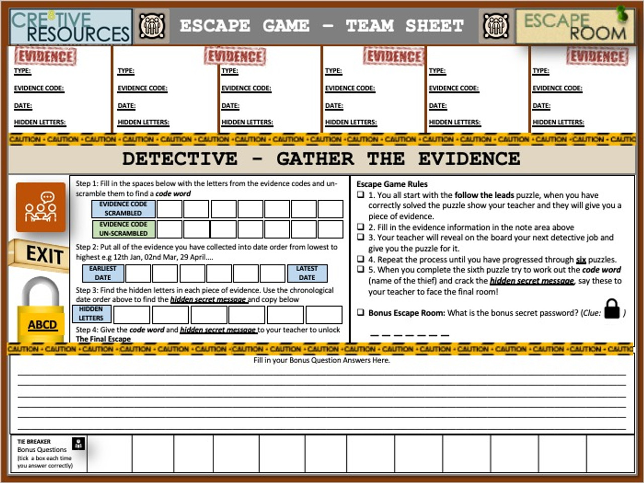 Solar System Codeword Game (Similar to Password)