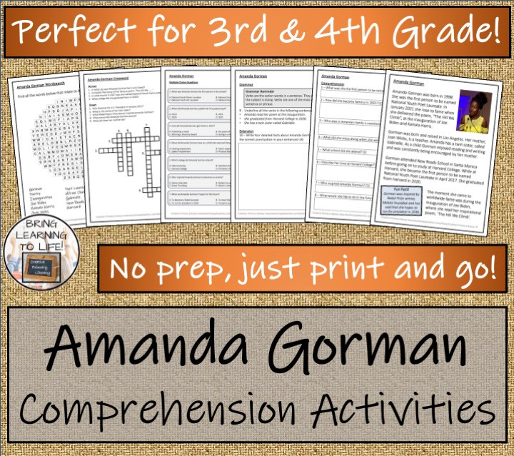 3rd and 4th grade Close Reading Activity
