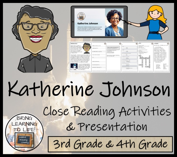 Katherine Johnson Close Reading Comprehension Activities | 3rd Grade ...