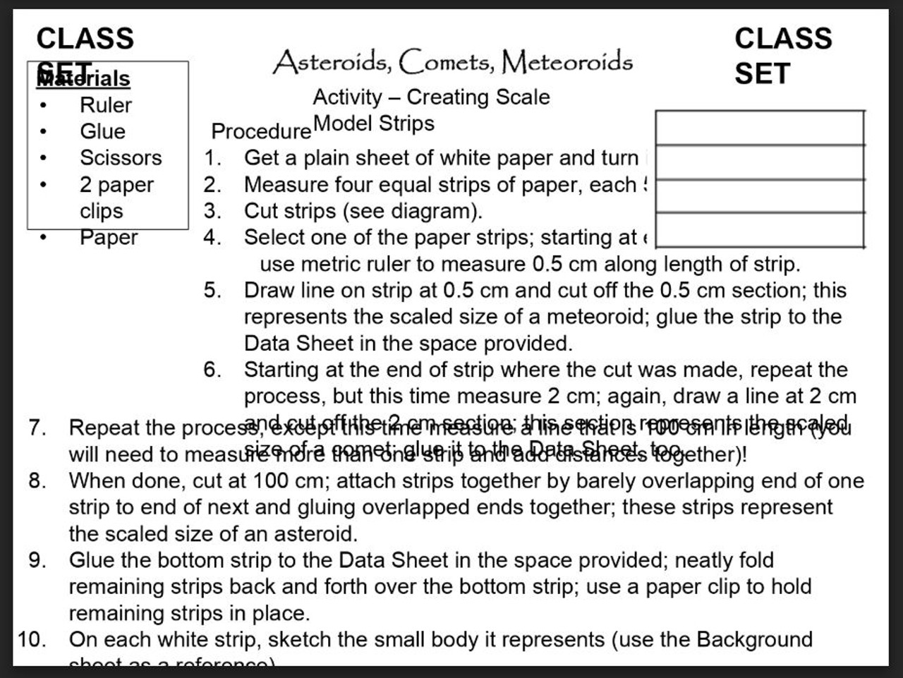 Astronomy Minor Objects Amped Up Learning