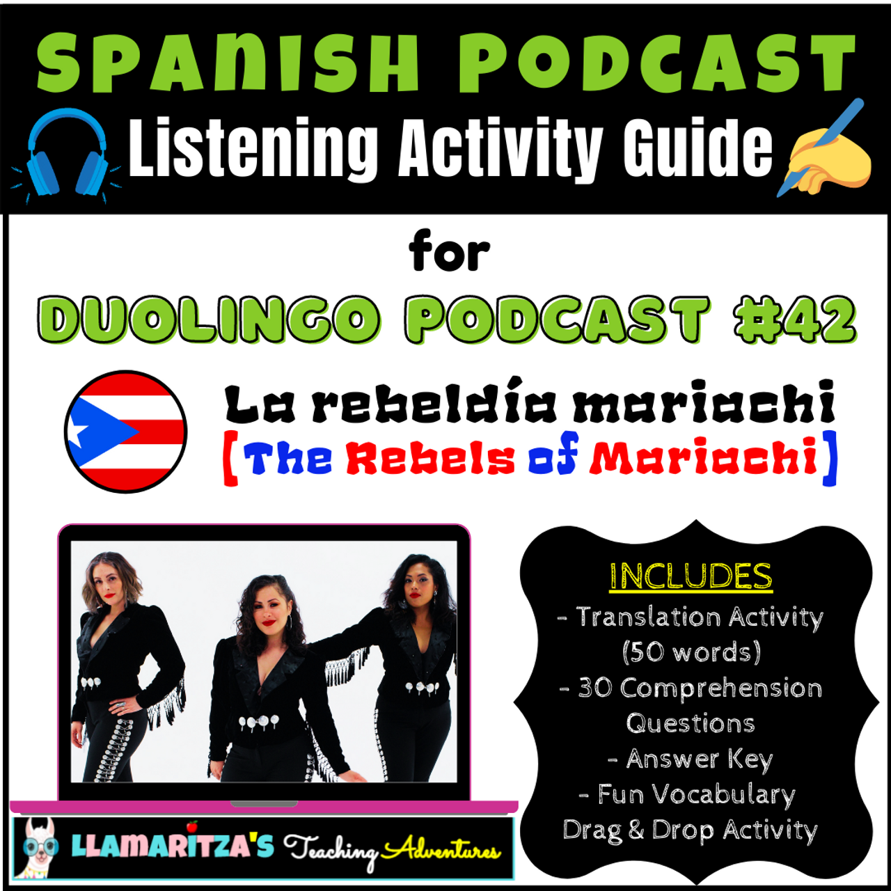 Listening Activity Guide | Duolingo Spanish Podcast #42: La rebeldía mariachi