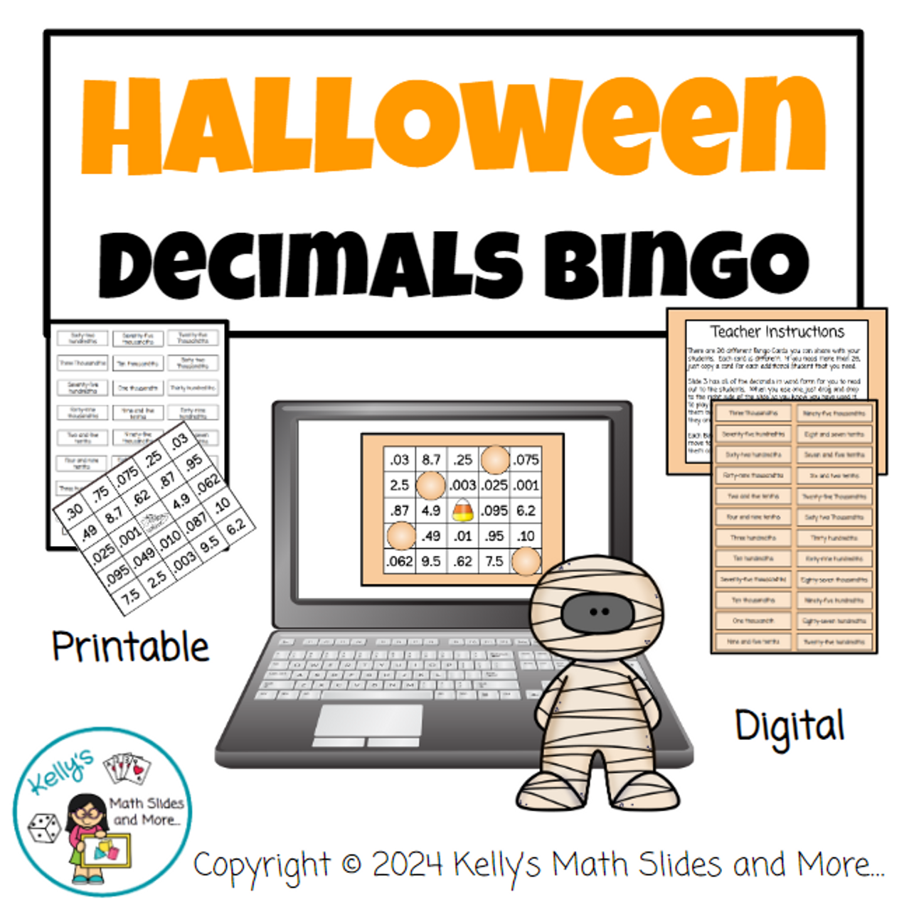Halloween Decimals Bingo - Digital - Amped Up Learning halloween-decimals-bingo-digital-amped-up-learning