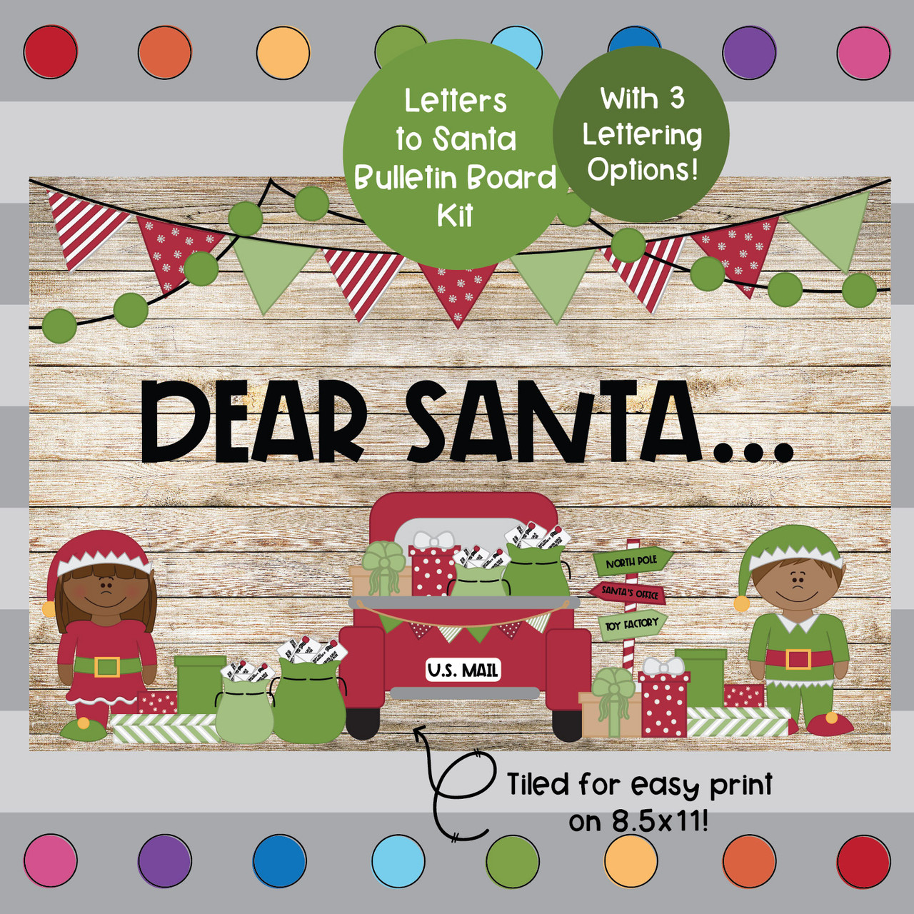 Dear Santa - Christmas - December Bulletin Board Kit