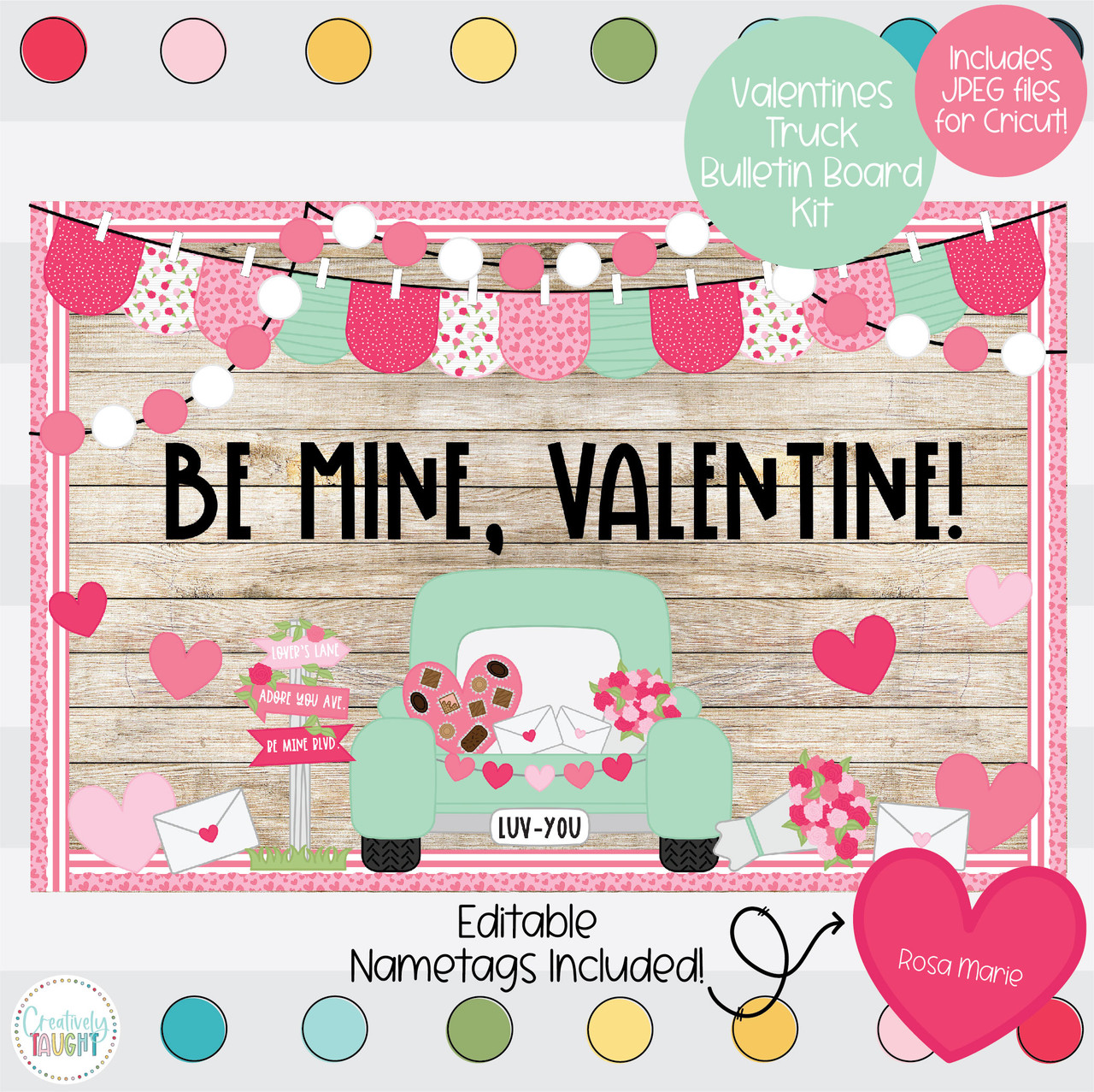 Special Delivery Truck - Valentines - February Bulletin Board Kit