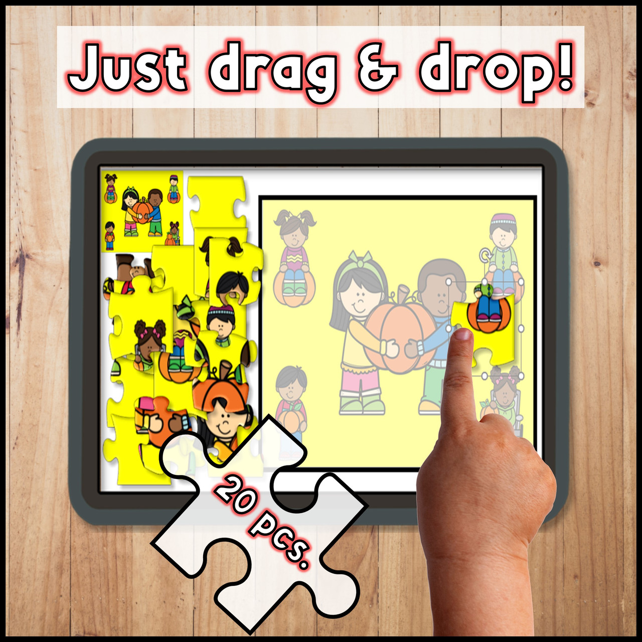 FALL Digital Puzzles | Distance Learning Activities | Google Slides™ & PPT™