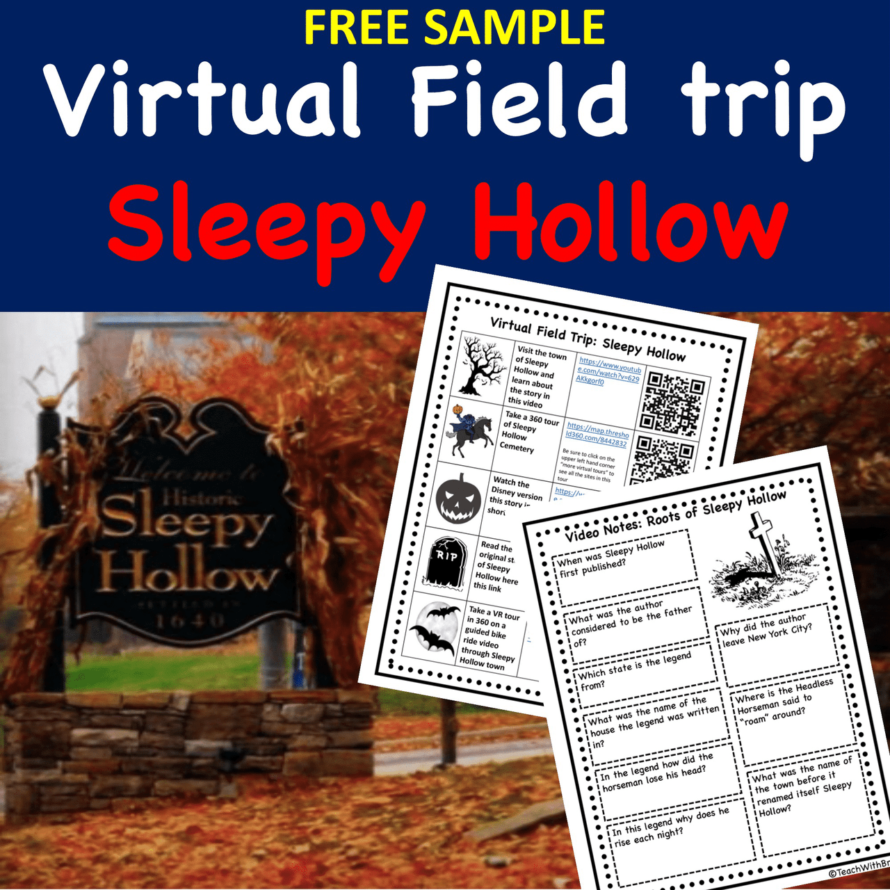  Halloween Virtual Field Trip for Middle and High School Discount Bundle