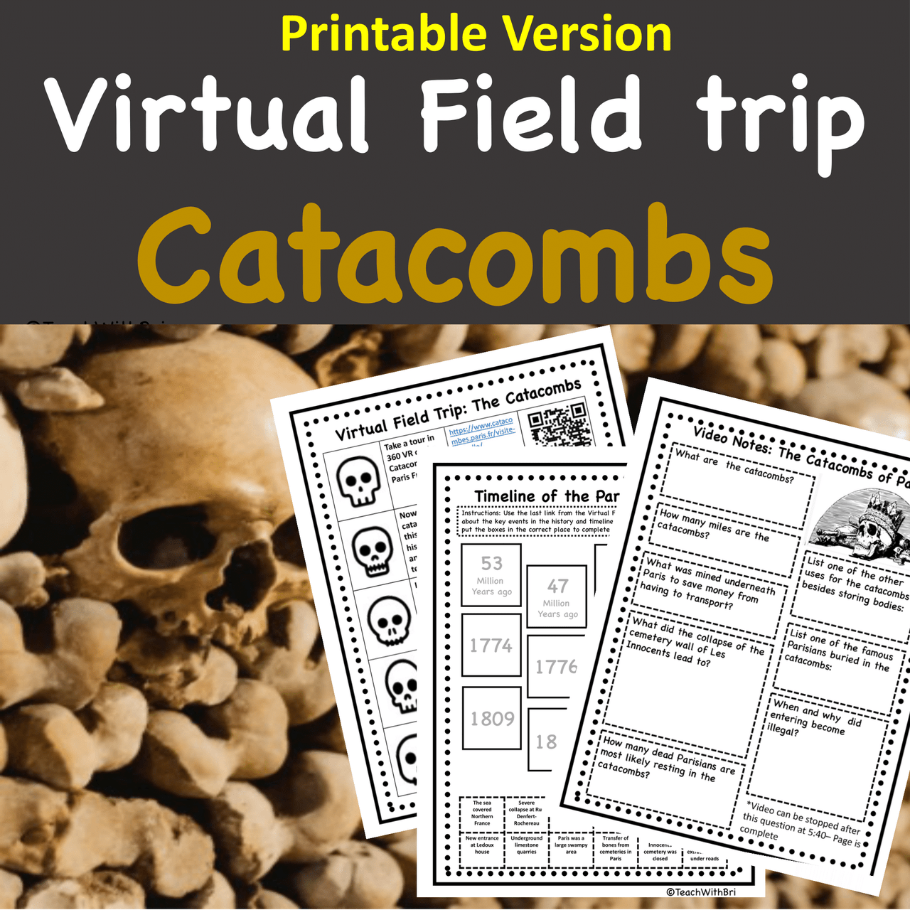 Catacombs Virtual Field Trip for Middle and High School