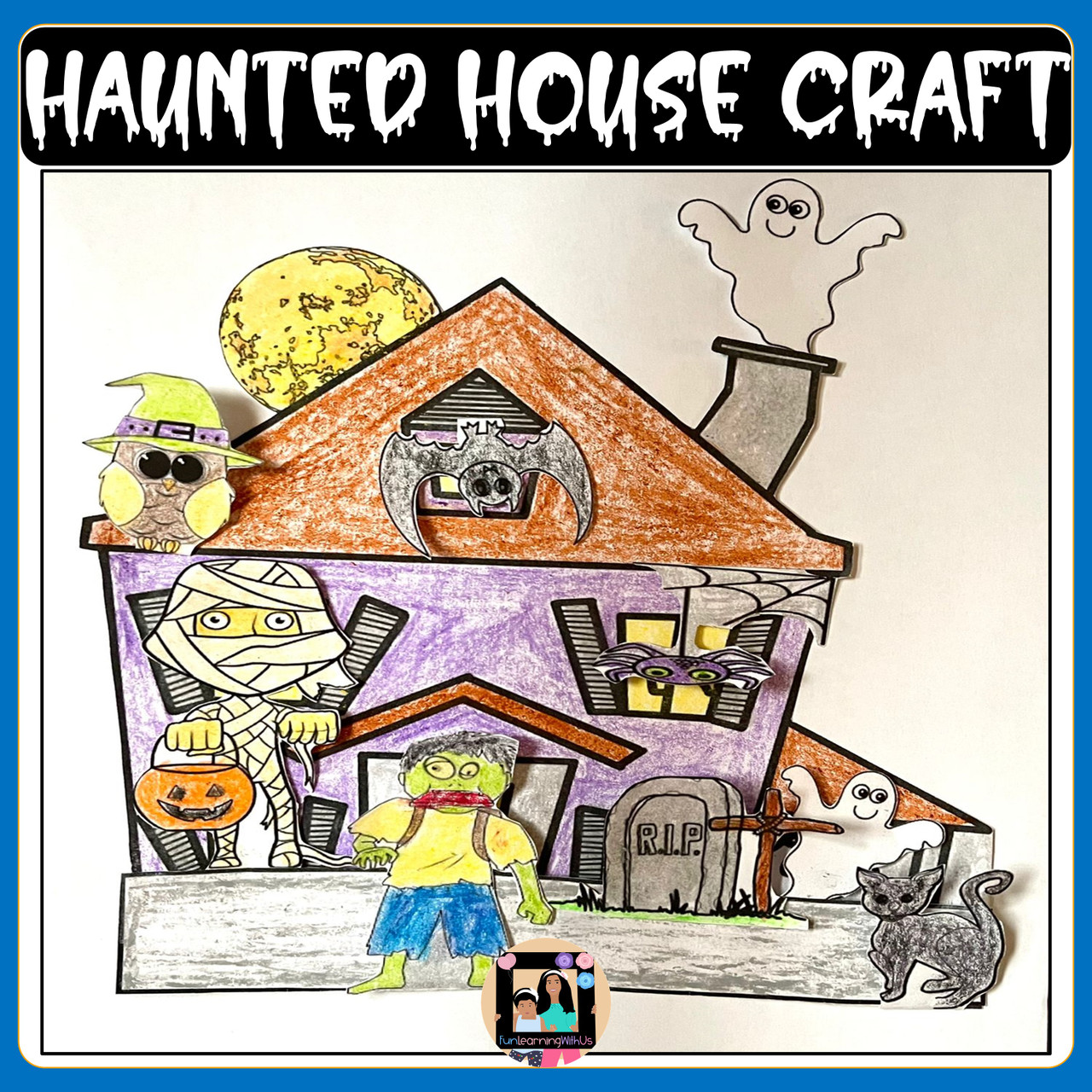 Halloween Craft | Haunted House Craft | October Craft