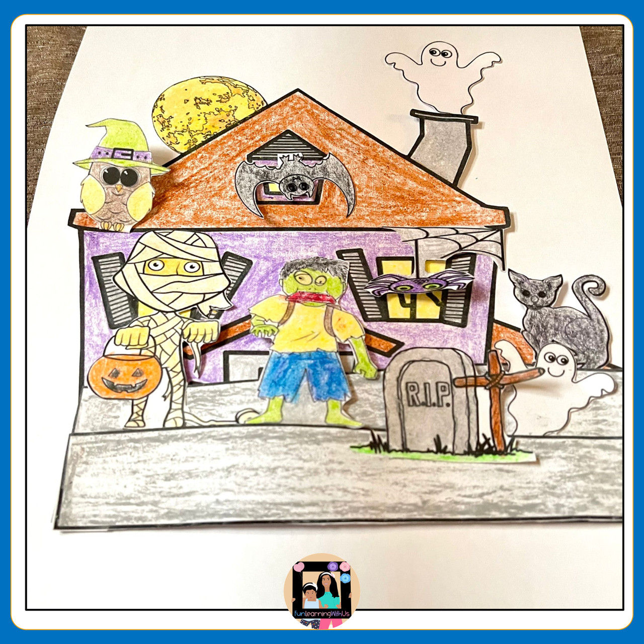 Halloween Craft | Haunted House Craft | October Craft