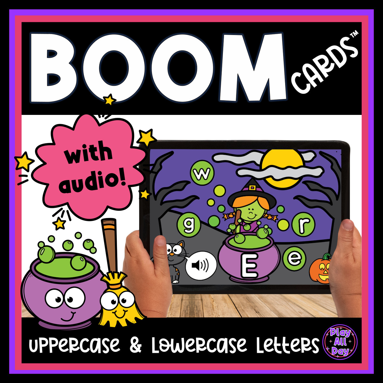 Halloween Uppercase and Lowercase Letters | Witch’s Brew Boom Cards™