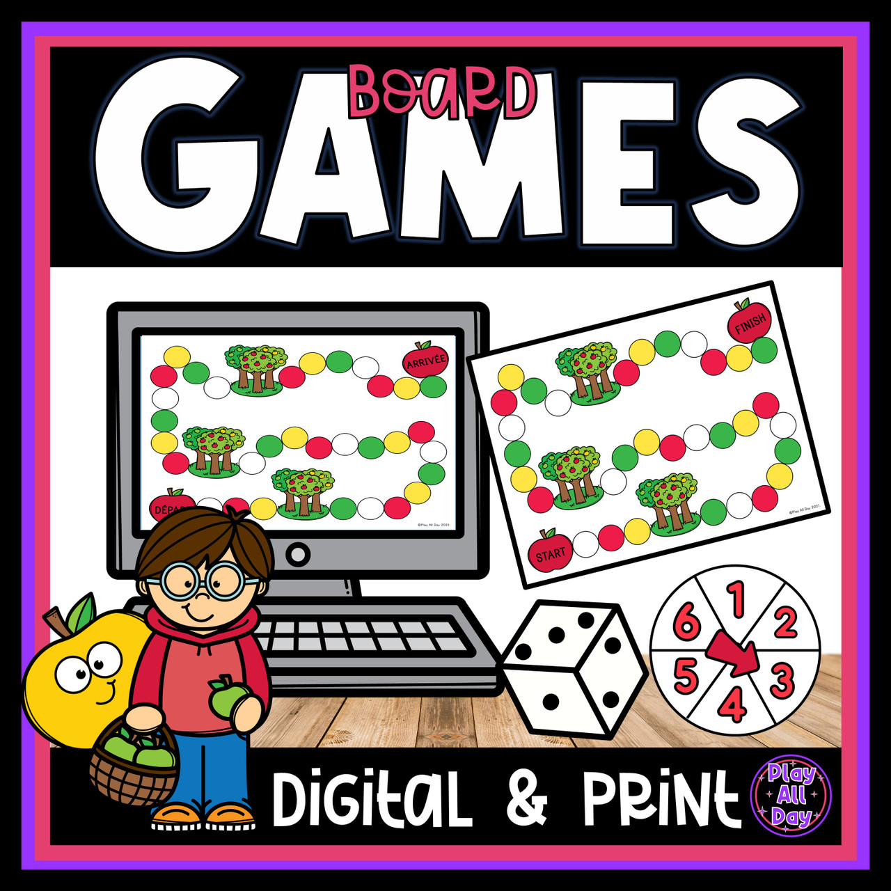 Computers - Board game board game: English ESL worksheets pdf & doc
