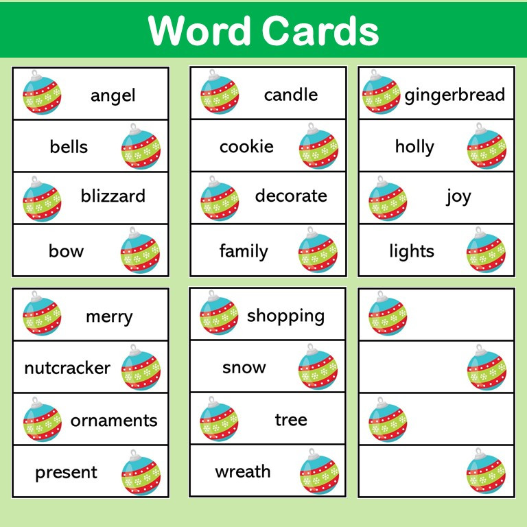 Christmas Worksheets Morning Work Print and Go