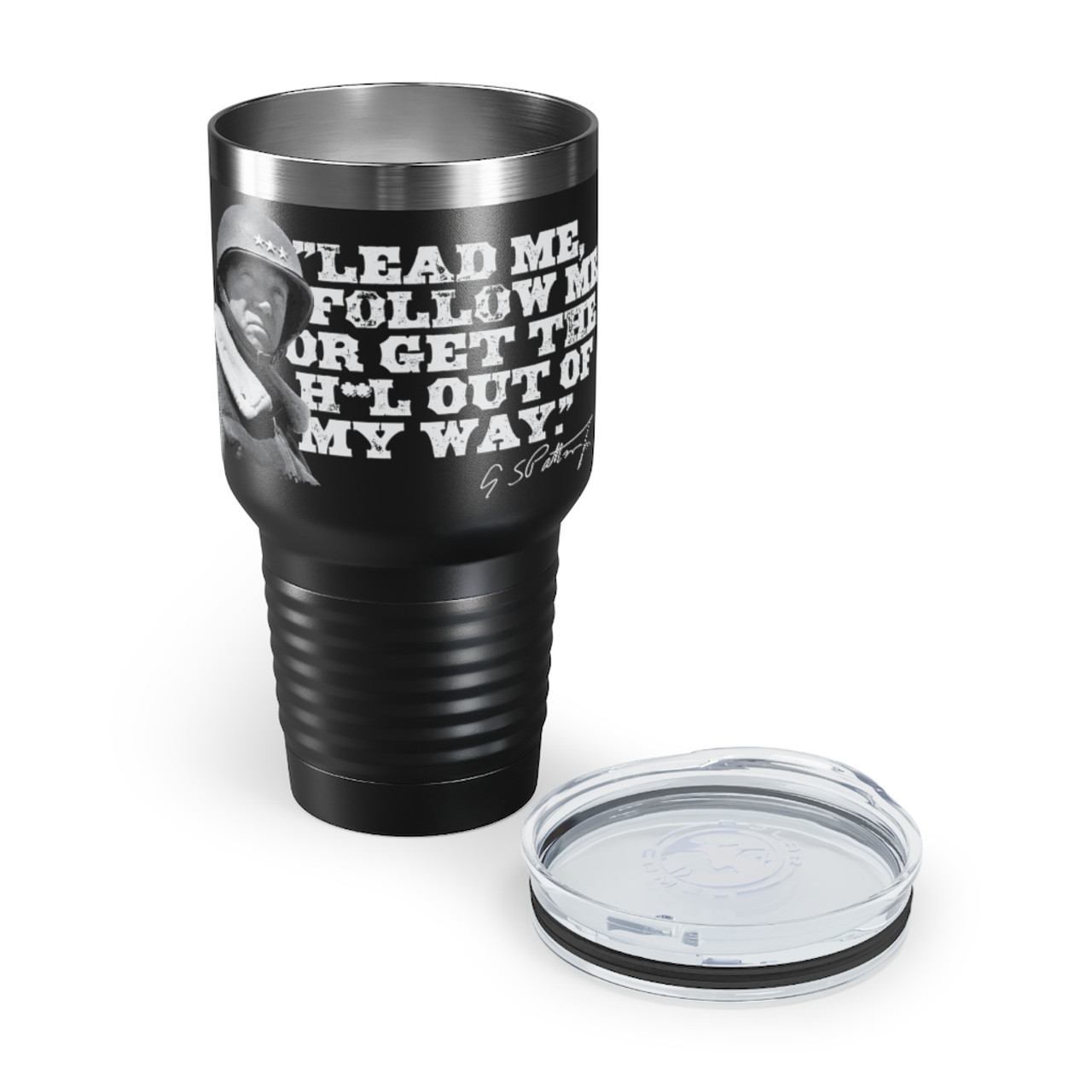 "Patton: Lead Me, Follow Me..." Ringneck Tumbler, 30 oz.