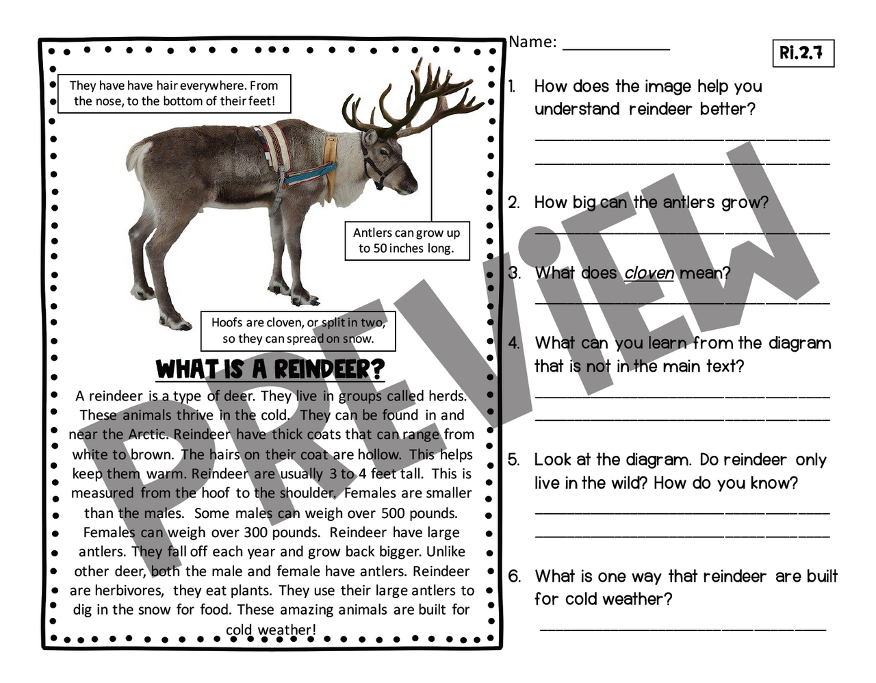 3 Leveled Christmas Reading Passages and Questions - Integration of ...