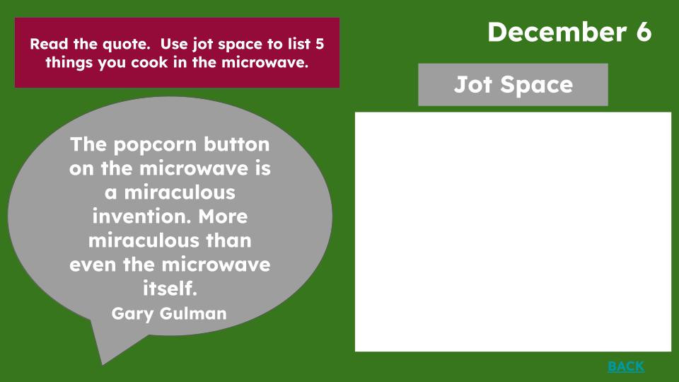 May Celebrate Everyday Calendar