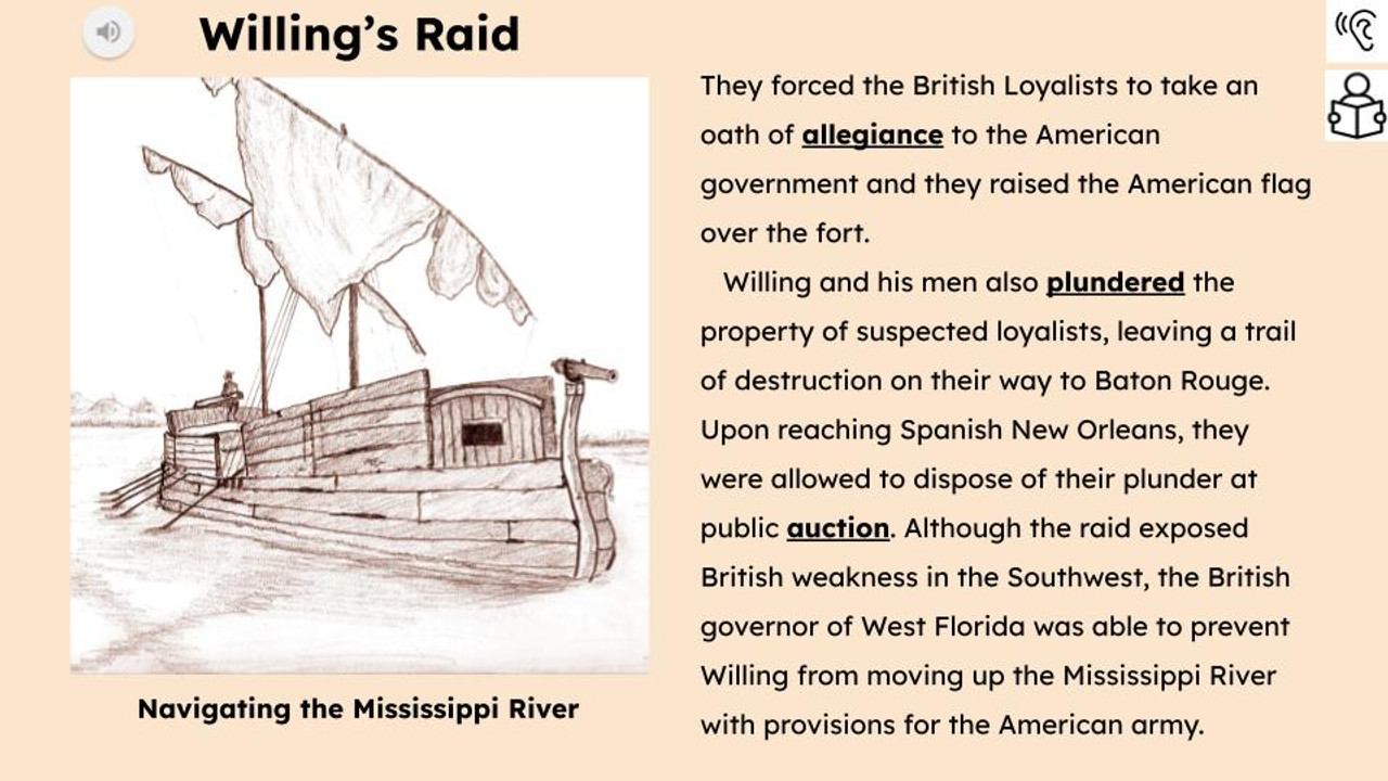 Willing's Raid Informational Text Reading Passage and Activities