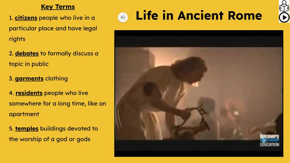 Ancient Rome Informational Text Reading Passage and Activities
