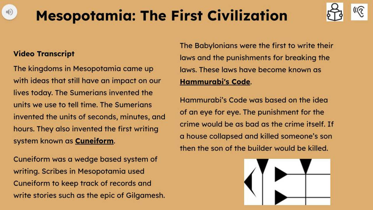 Mesopotamia Informational Text Reading Passage and Activities