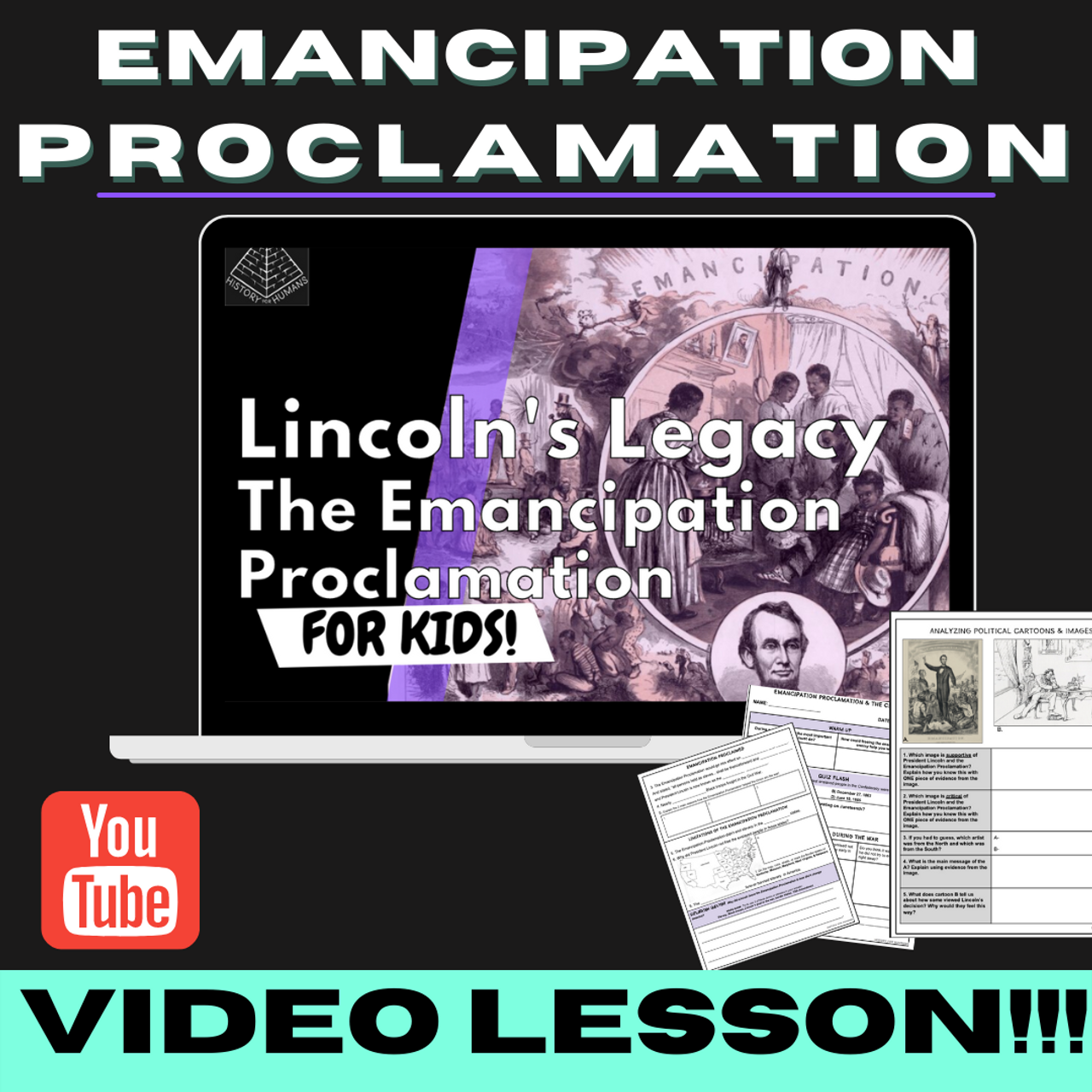 Emancipation Proclamation Lesson for Elementary