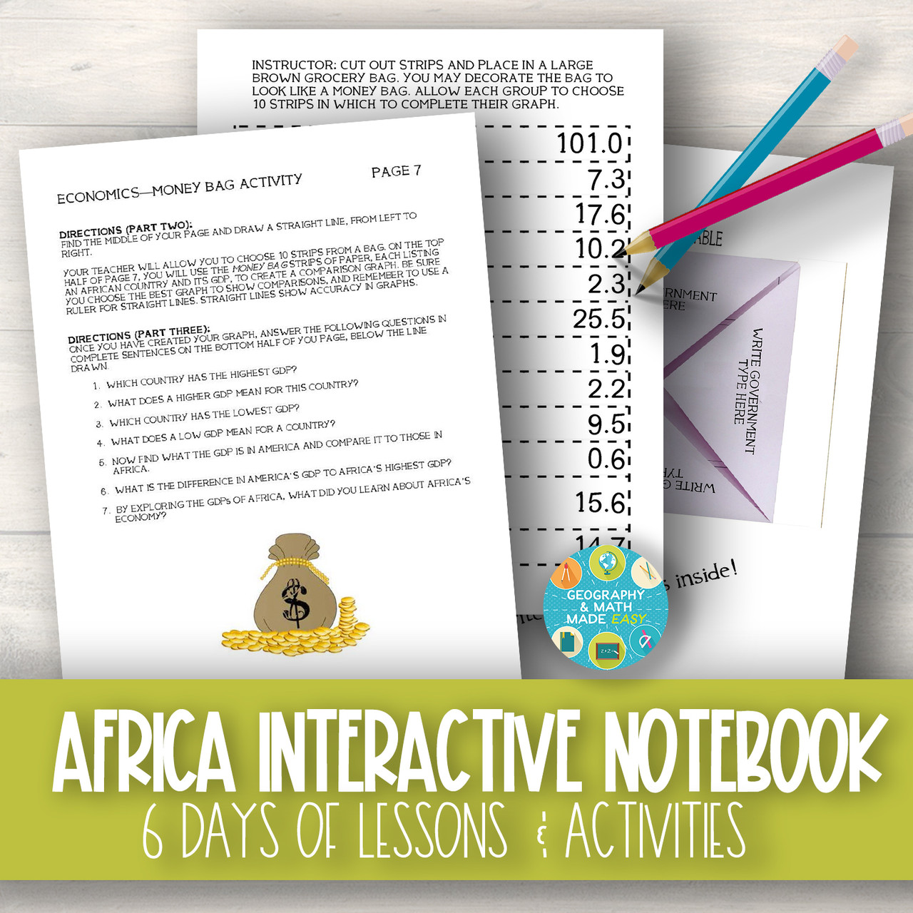 Geography: Africa Interactive Notebook